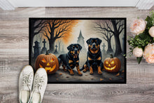 Load image into Gallery viewer, Rottweiler Spooky Halloween Doormat - 24x36 Decorative Floor Mat – Indoor/Outdoor Rug with Artistic Flair