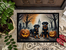 Load image into Gallery viewer, Rottweiler Spooky Halloween Doormat -  18x27 Decorative Floor Mat – Indoor/Outdoor Rug