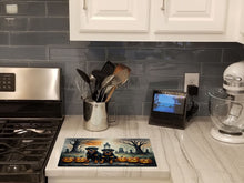 Load image into Gallery viewer, Rottweiler Spooky Halloween Glass Cutting Boards – Durable, Decorative Kitchen Art Large