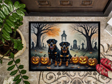 Load image into Gallery viewer, Rottweiler Spooky Halloween Doormat -  18x27 Decorative Floor Mat – Indoor/Outdoor Rug