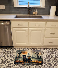 Load image into Gallery viewer, Rottweiler Spooky Halloween Memory Foam Kitchen Mat