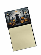 Load image into Gallery viewer, Black Pug Spooky Halloween Sticky Note Holder- Refiilable Desk Accessory Note Pad