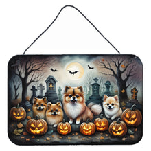 Load image into Gallery viewer, Pomeranian Spooky Halloween Wall or Door Hanging Prints