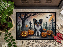 Load image into Gallery viewer, Papillon Spooky Halloween Doormat - 24x36 Decorative Floor Mat – Indoor/Outdoor Rug with Artistic Flair