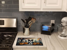 Load image into Gallery viewer, Papillon Spooky Halloween Glass Cutting Boards – Durable, Decorative Kitchen Art Large