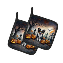 Load image into Gallery viewer, Papillon Spooky Halloween Pot Holders - Set of 2 Decorative Kitchen Helpers | Made in the USA