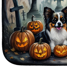 Load image into Gallery viewer, Papillon Spooky Halloween Dish Drying Mat