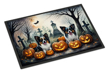 Load image into Gallery viewer, Papillon Spooky Halloween Doormat - 24x36 Decorative Floor Mat – Indoor/Outdoor Rug with Artistic Flair