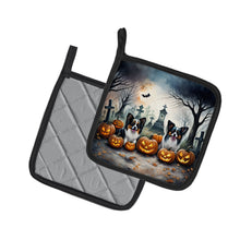 Load image into Gallery viewer, Papillon Spooky Halloween Pot Holders - Set of 2 Decorative Kitchen Helpers | Made in the USA