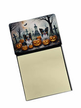 Load image into Gallery viewer, Papillon Spooky Halloween Sticky Note Holder- Refiilable Desk Accessory Note Pad