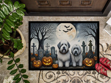 Load image into Gallery viewer, Old English Sheepdog Spooky Halloween Doormat - 24x36 Decorative Floor Mat – Indoor/Outdoor Rug with Artistic Flair