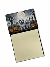 Load image into Gallery viewer, Old English Sheepdog Spooky Halloween Sticky Note Holder- Refiilable Desk Accessory Note Pad