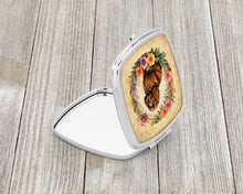 Load image into Gallery viewer, American Water Spaniel and Flowers Compact Mirror – Stylish Purse Mirror with Artistic Covers