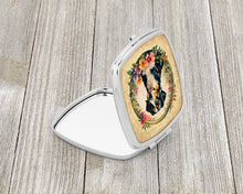 Load image into Gallery viewer, Appenzeller Sennenhund and Flowers Compact Mirror – Stylish Purse Mirror with Artistic Covers
