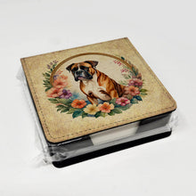 Load image into Gallery viewer, Boxer and Flowers PU Leather Note Paper Holder