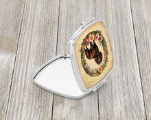 Load image into Gallery viewer, Boykin Spaniel and Flowers Compact Mirror – Stylish Purse Mirror with Artistic Covers