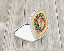 Load image into Gallery viewer, Corgi and Flowers Compact Mirror – Stylish Purse Mirror with Artistic Covers