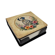 Load image into Gallery viewer, Dalmatian and Flowers PU Leather Note Paper Holder