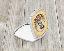 Load image into Gallery viewer, Dalmatian and Flowers Compact Mirror – Stylish Purse Mirror with Artistic Covers