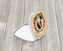Load image into Gallery viewer, English Springer Spaniel and Flowers Compact Mirror – Stylish Purse Mirror with Artistic Covers