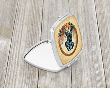 Load image into Gallery viewer, Great Dane and Flowers Compact Mirror – Stylish Purse Mirror with Artistic Covers