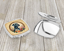 Load image into Gallery viewer, Great Dane and Flowers Compact Mirror – Stylish Purse Mirror with Artistic Covers
