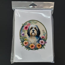 Load image into Gallery viewer, Havanese and Flowers Greeting Cards -  Blank Note Cards – 8-Pack of Artist-Designed Cards with Envelopes