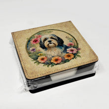 Load image into Gallery viewer, Havanese and Flowers PU Leather Note Paper Holder