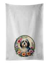 Load image into Gallery viewer, Havanese and Flowers Kitchen Towel Set of 2