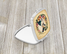Load image into Gallery viewer, Jack Russell Terrier and Flowers Compact Mirror – Stylish Purse Mirror with Artistic Covers