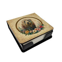 Load image into Gallery viewer, Komondor and Flowers PU Leather Note Paper Holder