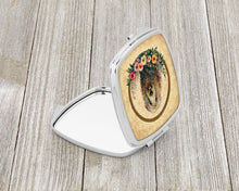 Load image into Gallery viewer, Komondor and Flowers Compact Mirror – Stylish Purse Mirror with Artistic Covers