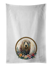 Load image into Gallery viewer, Komondor and Flowers Kitchen Towel Set of 2