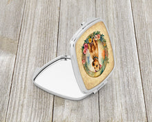 Load image into Gallery viewer, Lakeland Terrier and Flowers Compact Mirror – Stylish Purse Mirror with Artistic Covers