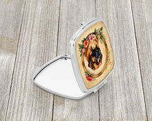 Load image into Gallery viewer, Leonberger and Flowers Compact Mirror – Stylish Purse Mirror with Artistic Covers