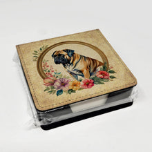 Load image into Gallery viewer, Mastiff and Flowers PU Leather Note Paper Holder