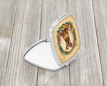 Load image into Gallery viewer, Norfolk Terrier and Flowers Compact Mirror – Stylish Purse Mirror with Artistic Covers