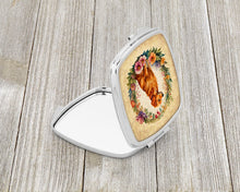 Load image into Gallery viewer, Nova Scotia Duck Tolling Retriever and Flowers Compact Mirror – Stylish Purse Mirror with Artistic Covers