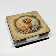Load image into Gallery viewer, Poodle and Flowers PU Leather Note Paper Holder