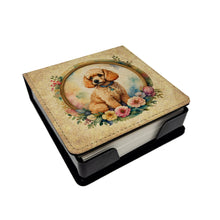 Load image into Gallery viewer, Poodle and Flowers PU Leather Note Paper Holder