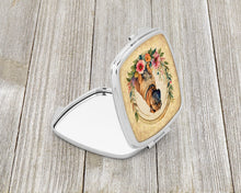 Load image into Gallery viewer, Shar Pei and Flowers Compact Mirror – Stylish Purse Mirror with Artistic Covers