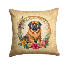 Load image into Gallery viewer, Tibetan Mastiff and Flowers Throw Pillow - 14x14 Decorative Pillow – Art for Your Home &amp; Patio