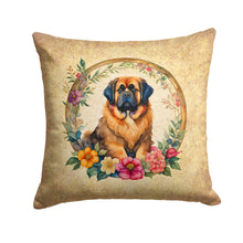 Load image into Gallery viewer, Tibetan Mastiff and Flowers Fabric Decorative Pillow