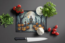 Load image into Gallery viewer, Graveyard Spooky Halloween Glass Cutting Boards – Durable, Decorative Kitchen Art Large