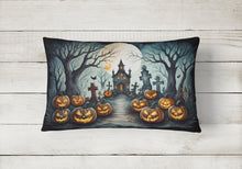 Load image into Gallery viewer, Graveyard Spooky Halloween Fabric Decorative Pillow
