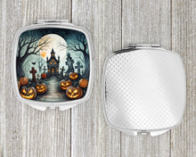 Load image into Gallery viewer, Graveyard Spooky Halloween Compact Mirror – Stylish Purse Mirror with Artistic Covers
