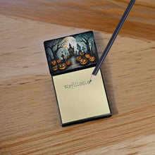 Load image into Gallery viewer, Graveyard Spooky Halloween Sticky Note Holder- Refiilable Desk Accessory Note Pad