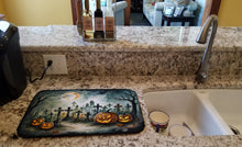 Load image into Gallery viewer, Graveyard Spooky Halloween Dish Drying Mat
