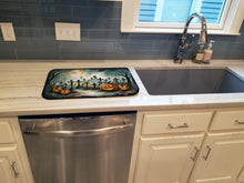 Load image into Gallery viewer, Graveyard Spooky Halloween Dish Drying Mat