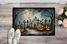 Load image into Gallery viewer, Graveyard Spooky Halloween Doormat -  18x27 Decorative Floor Mat – Indoor/Outdoor Rug